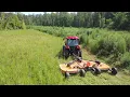 Mowing thick brush and tall grass Huge Mower put to the test