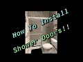 DIY How to Step by Step Install Sliding Shower Doors