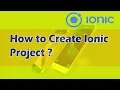 How to Create Ionic Project with Default Side-Menu Template Bangla Tutorial