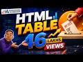 HTML Table Explained in Tamil table tr th td padding colspan rowspan