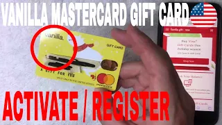 How To Activate Register Vanilla Mastercard Gift Card