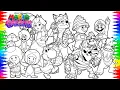 The SUPER MARIO GALAXY Movie ALL Characters NEW Super Mario Galaxy Movie Coloring Page