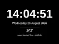 LIVE JST Clock Current Time in Japan Standard Time JST - Tokyo Osaka Kyoto
