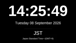 LIVE JST Clock Current Time in Japan Standard Time JST - Tokyo Osaka Kyoto