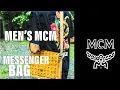 Men s MCM Klassik Messenger Bag in Visetos COGNAC