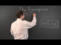 Linear Algebra 11y The Transpose of a Triple Product