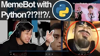 I Coded a Bot that randomly Generates memes with Python