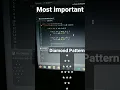 Pattern Print Diamond Pattern Program Using programs