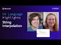 C Language Highlights String Interpolation