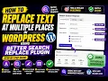 How to replace text at multiple places in wordpress website using Better Search Replace Plugin