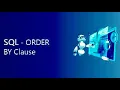 SQL ORDER BY Keyword Statement Execution Order order by descending order SQL Urdu-Hindi