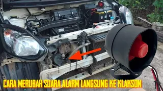 how to change the alarm sound directly to the car horn daihatsu ayla
