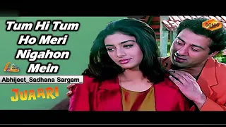 tum hi tum ho meri nigahon sonic jhankar juaari 1994 abhijeet sadhana sargam geet mahal