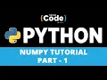 NumPy Tutorial Part - 1 NumPy Array Python NumPy Tutorial Python Training SimpliCode