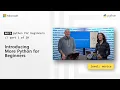 Introducing More Python for Beginners More Python for Beginners 1 of 20