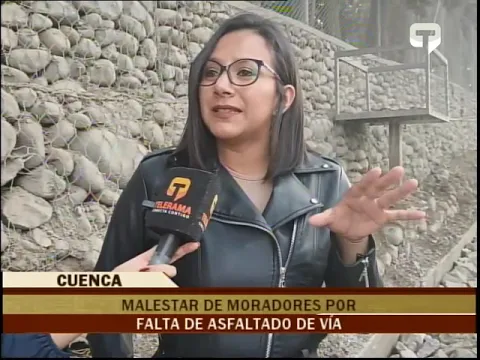 Malestar de moradores por falta de asfaltado de vía