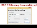 JDBC CRUD using Java and Mysql