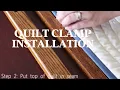 Quilt Hanger Quilt Clamp Installation How To Install Quilt In Clamp Rustic Red Door Co
