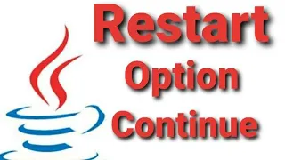 How to make a Continue or option in Java