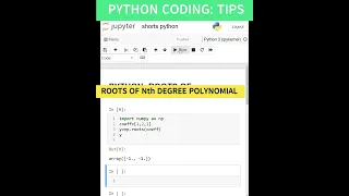 NUMPY ROOTS ROOTS OF POLYNOMIAL IN PYTHON