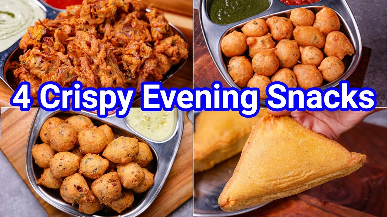 Monsoon Special Crispy Pakora Recipes   Perfect Quick & Easy Evening Tea Time Pakoda Snacks