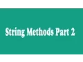 20 - Python String Methods Part 2 Arabic