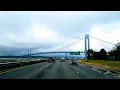 4K NYC - Driving from JFK Airport to Staten Island via Belt Pkwy and Verrazano Bridge