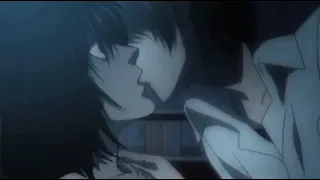 L and Light Kiss - Death Note Scene