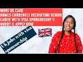 MORE UK CARE HOMES CURRENTLY RECRUITING SENIOR CARER WITH VISA SPONSORSHIP HURRY APPLY NOW