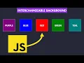 Building an Interchangeable Background Color Project with HTML5 CSS3 and JavaScript