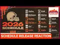 The Cleveland Browns have one of the wildest schedules in the NFL in 2026 FULL REACTION TO RELEASE