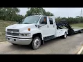 2005 Chevrolet Kodiak C4500 Duramax Car Hauler Walk Around Start Up Hydraulics