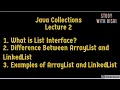 Java Collection - Lecture 2 ArrayList vs Linked List Hindi