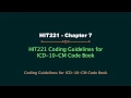 HIT220 221 ICD-10-CM code book Chapter 7 Coding Guidelines Updated 2017