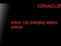 oracle 11g changing sqlplus prompt