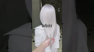 صبغات الشعر الطويل باللون الأبيض روعة جديد لأول مرة تشوفها Hairstyle 