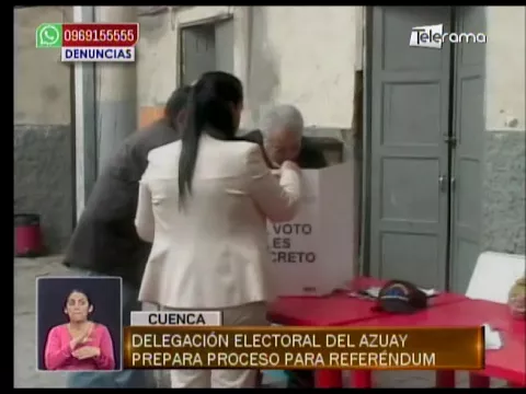 Delegación electoral del Azuay prepara proceso para referéndum