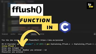 Use of fflush stdin function in C Character skipping problem of scanf C programming Tutorial