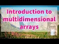 51 Introduction to multidimensional arrays and an example of arrays Java with Ali