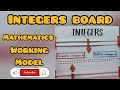 Maths Working Model Integers Board For Students Maths TLM For Students Maths School Project