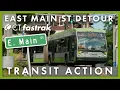 TRANSIT ACTION CTfastrak Buses at the East Main Street Station Station Detour