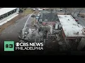 New shows aftermath of Logan Township New Jersey explosion