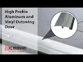 Exterior Door Threshold Strip Aluminum Vinyl Wheelchair-Friendly Transition DIY Install