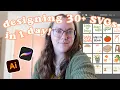 designing spring SVGs in 1 day