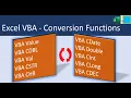 Excel VBA Conversion Functions