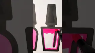 Kids NAIL POLISH Coloring Page IN MARKERS