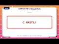 Synonym Challenge Similar Words Quiz Practice