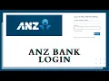 How to Login ANZ Bank Online Banking Account 2020 Desktop ANZ Online Banking Login