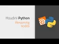 Renaming nodes Python for Houdini
