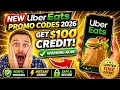 Uber Eats Promo Code 2026 NEW Uber Eats Discount Codes for 100 Credit
